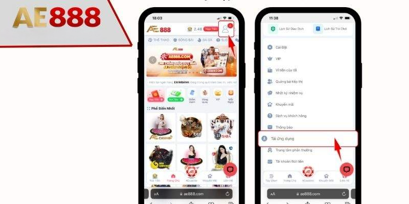Tải App AE888 – Giải Pháp Trải Nghiệm Thông Minh, Tiện Lợi